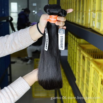 100% 10A Woman Hair Extension Mink Cuticle Aligned Raw Brazilian Virgin Straight Human hair Bundles with Frontal Closure